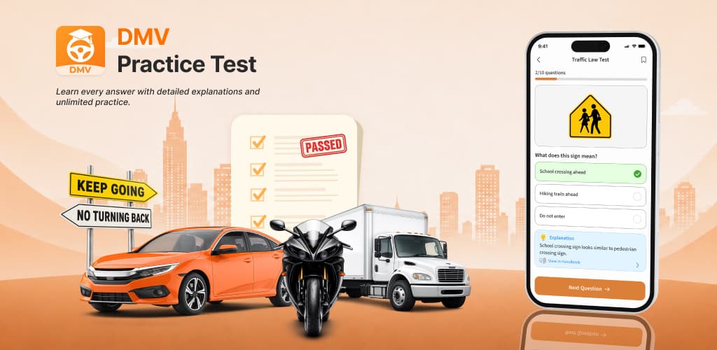 DMV Permit Practice Test - 26 banner