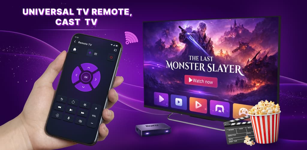 Universal TV Remote, Cast TV banner